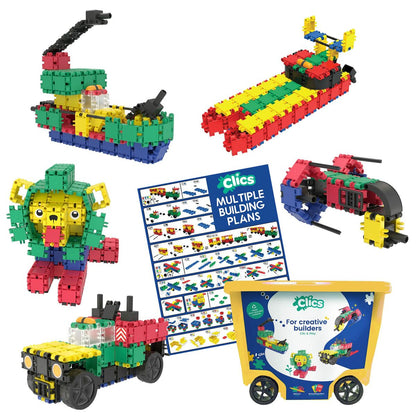 Set de Construcție Clics CB606 Albastru Multicolor 560 Piese - Jucarii si jocuri