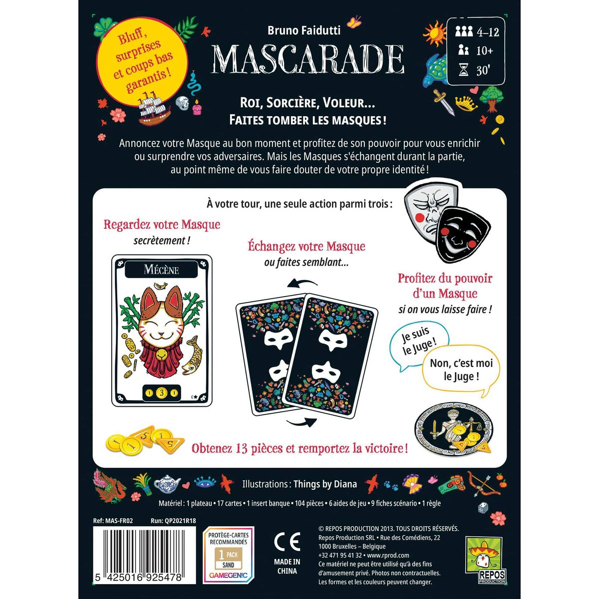 Joc de Masă Asmodee Mascarade - Jucarii si jocuri, Jocuri și accesorii