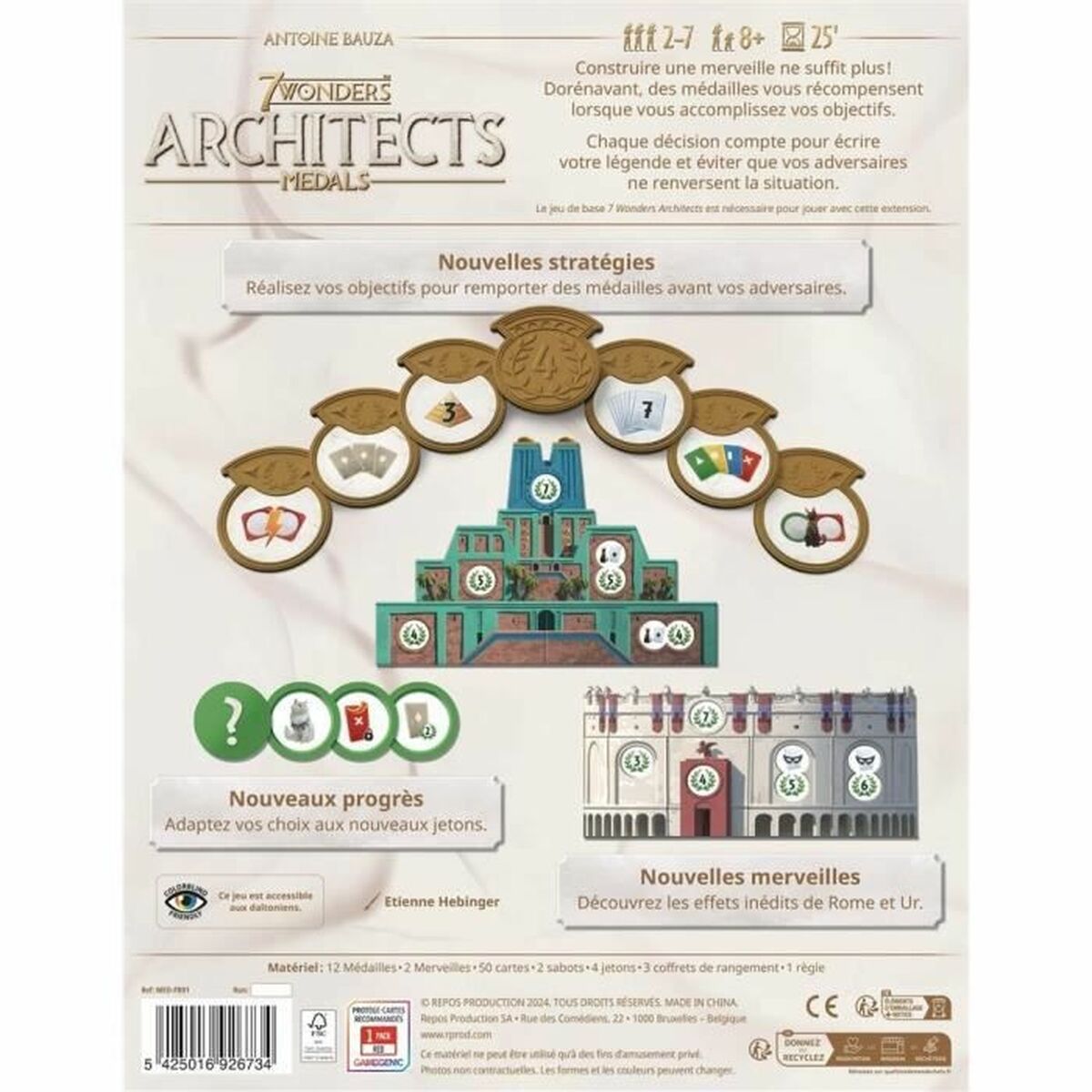 Joc de Masă Asmodee 7 Wonders : Architects - Jucarii si jocuri, Jocuri și accesorii