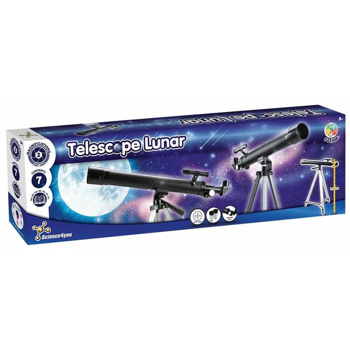 Telescop pentru copii Science4you 120 cm - Jucarii si jocuri, Învățare și educație