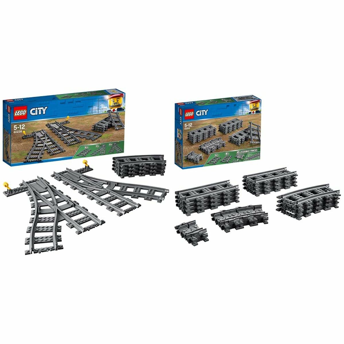 Playset Lego City Rail 60238 Accesorii - Jucarii si jocuri, Păpuși și figurine