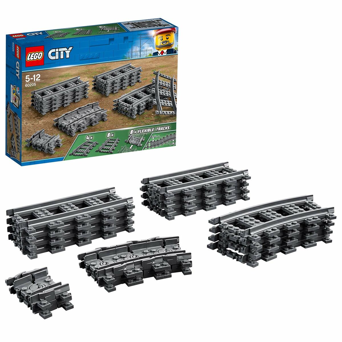 Playset Lego City Rail 60238 Accesorii - Jucarii si jocuri, Păpuși și figurine