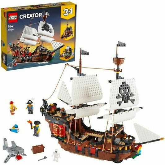 Set de Jucării cu Vehicule Lego Creator 31109 Pirate Ship 3 în 1 1260 Piese - Jucarii si jocuri, Păpuși și figurine