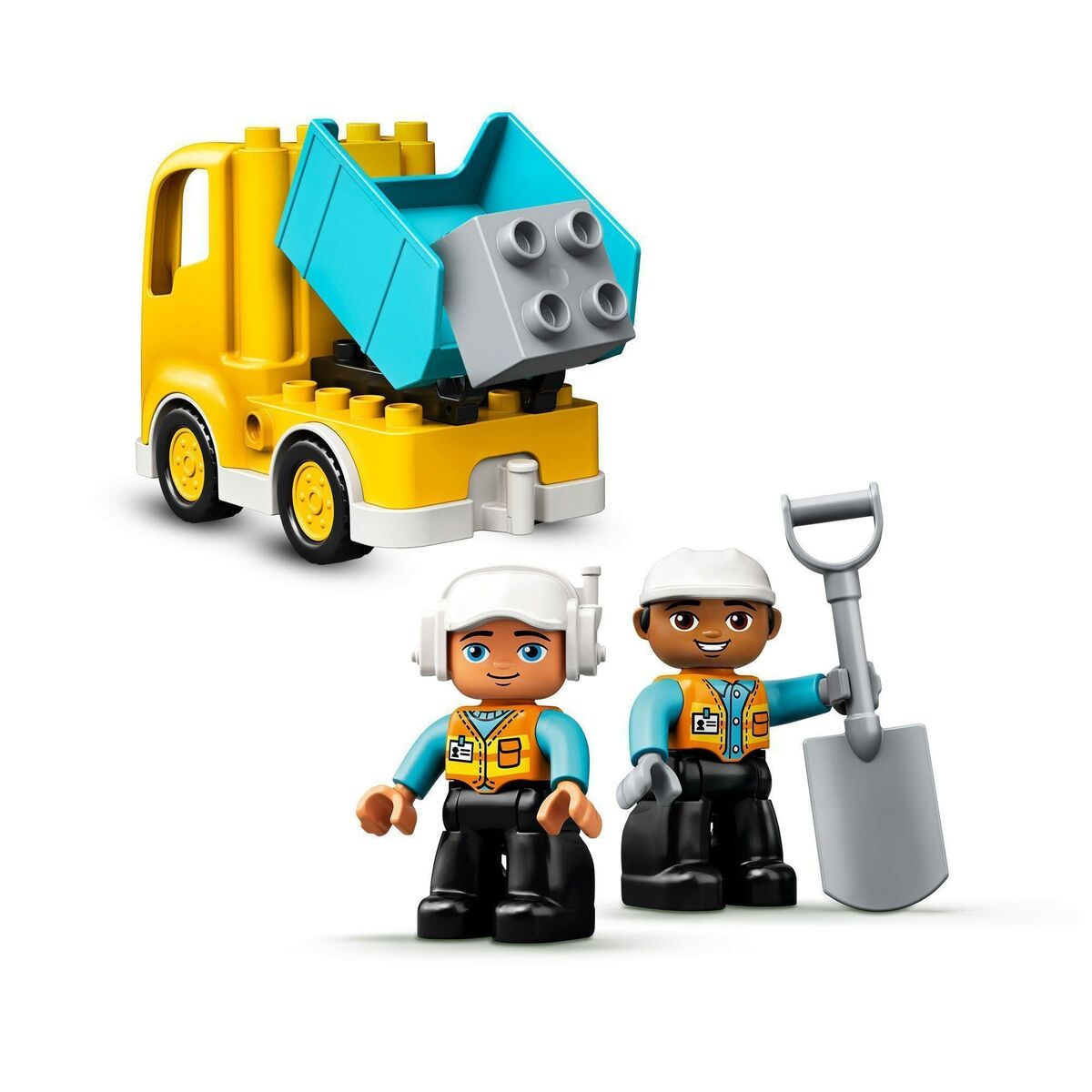 Playset Lego Construction 10931 Truck and Backhoe - Jucarii si jocuri, Păpuși și figurine