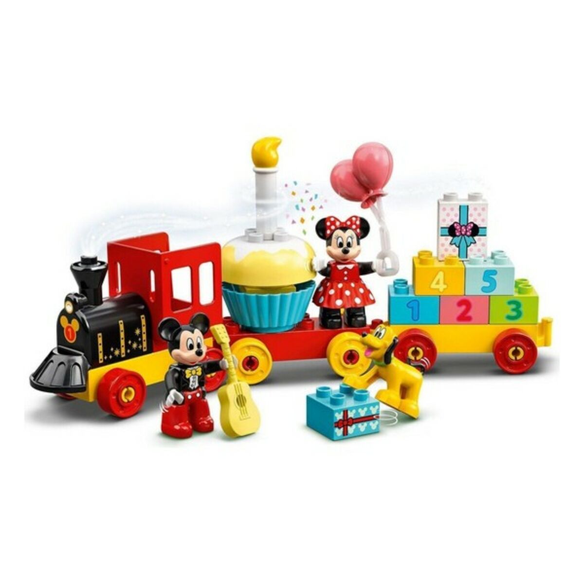 Playset Duplo Mickey and Minnie Birthday Train Lego 10941 Mickey and Minnie Birthday Train 36 cm - Jucarii si jocuri, Păpuși și figurine
