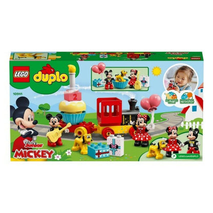 Playset Duplo Mickey and Minnie Birthday Train Lego 10941 Mickey and Minnie Birthday Train 36 cm - Jucarii si jocuri, Păpuși și figurine
