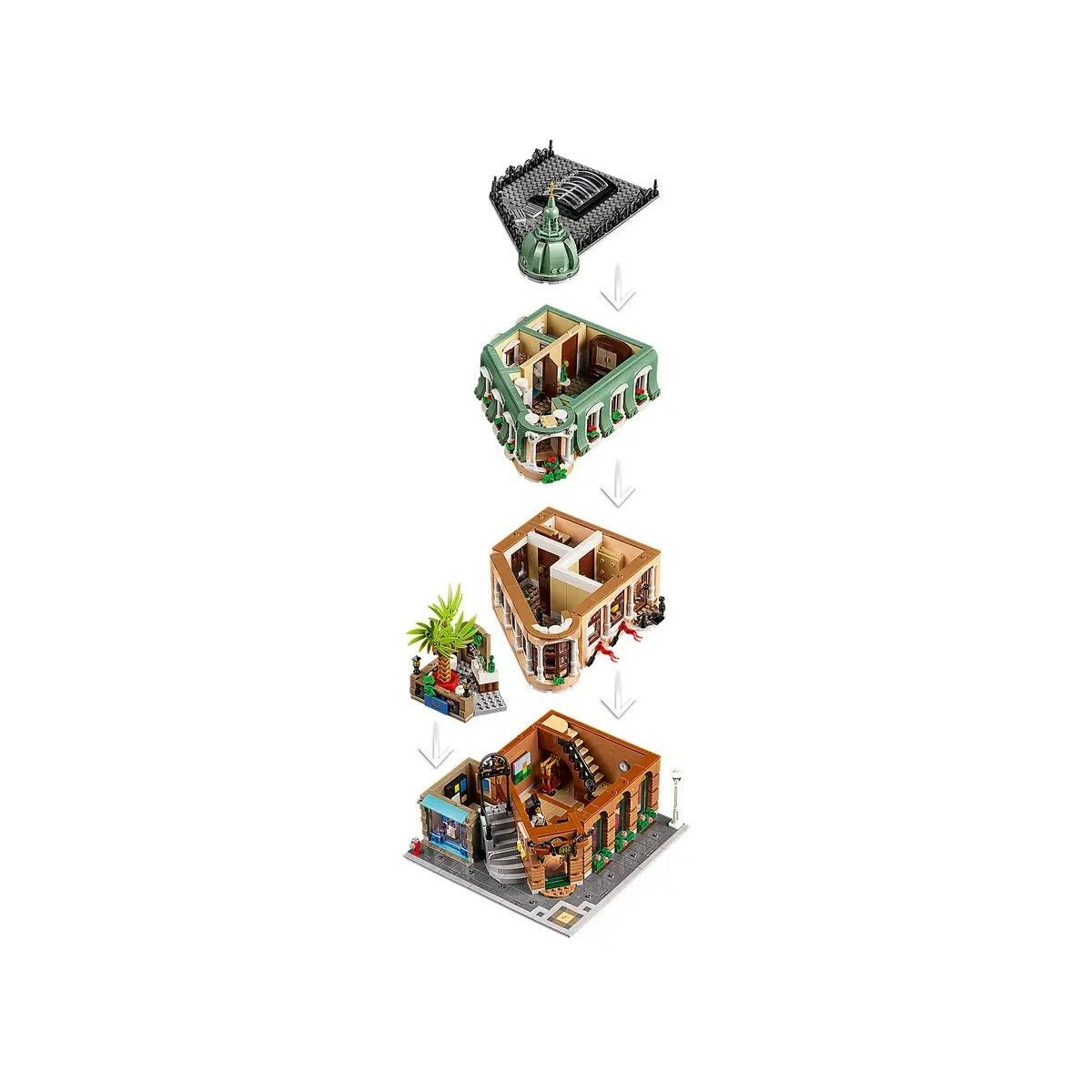 Set de Construcție Lego Icons 10297 Boutique Hotel Negru 3066 Piese - Jucarii si jocuri