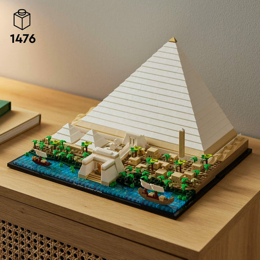 Playset Lego 21058 Architecture The Great Pyramid of Giza 1476 Piese - Jucarii si jocuri, Păpuși și figurine