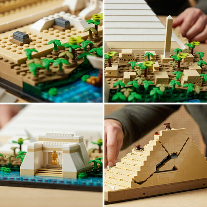 Playset Lego 21058 Architecture The Great Pyramid of Giza 1476 Piese - Jucarii si jocuri, Păpuși și figurine
