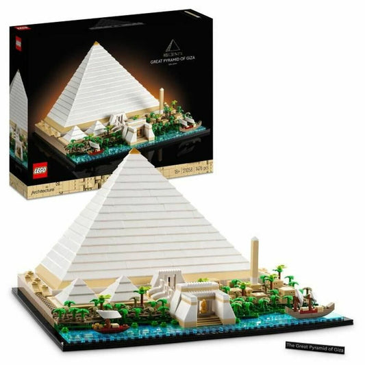 Playset Lego 21058 Architecture The Great Pyramid of Giza 1476 Piese - Jucarii si jocuri, Păpuși și figurine