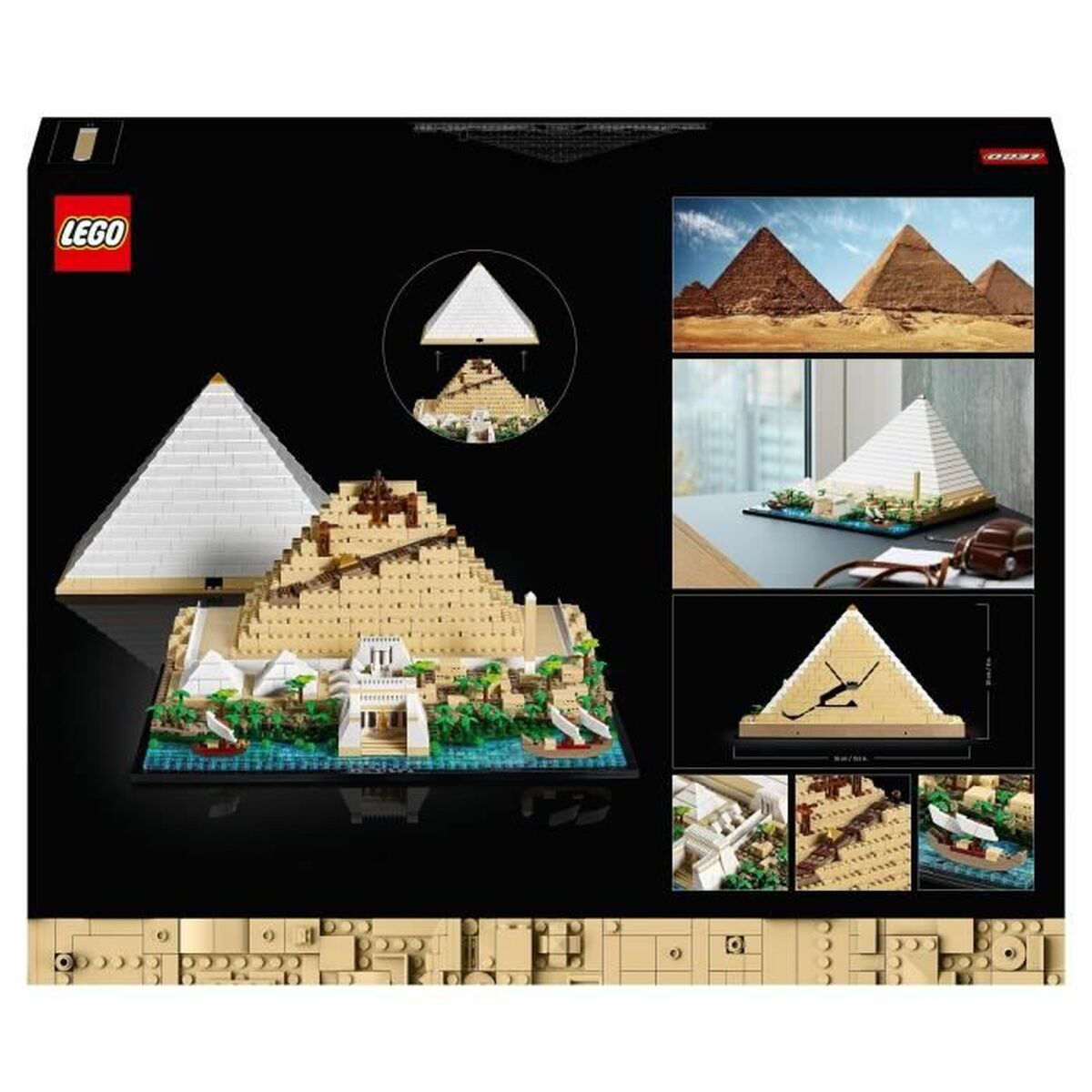 Playset Lego 21058 Architecture The Great Pyramid of Giza 1476 Piese - Jucarii si jocuri, Păpuși și figurine