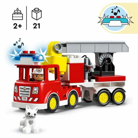 Playset Lego DUPLO Town 10969 Fire Truck 21 Piese - Jucarii si jocuri, Păpuși și figurine