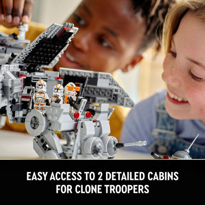 Playset Lego Star Wars 75337 AT-TE Walker 1082 Piese - Jucarii si jocuri, Păpuși și figurine