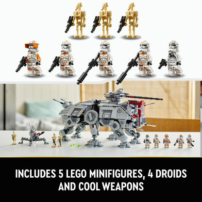 Playset Lego Star Wars 75337 AT-TE Walker 1082 Piese - Jucarii si jocuri, Păpuși și figurine