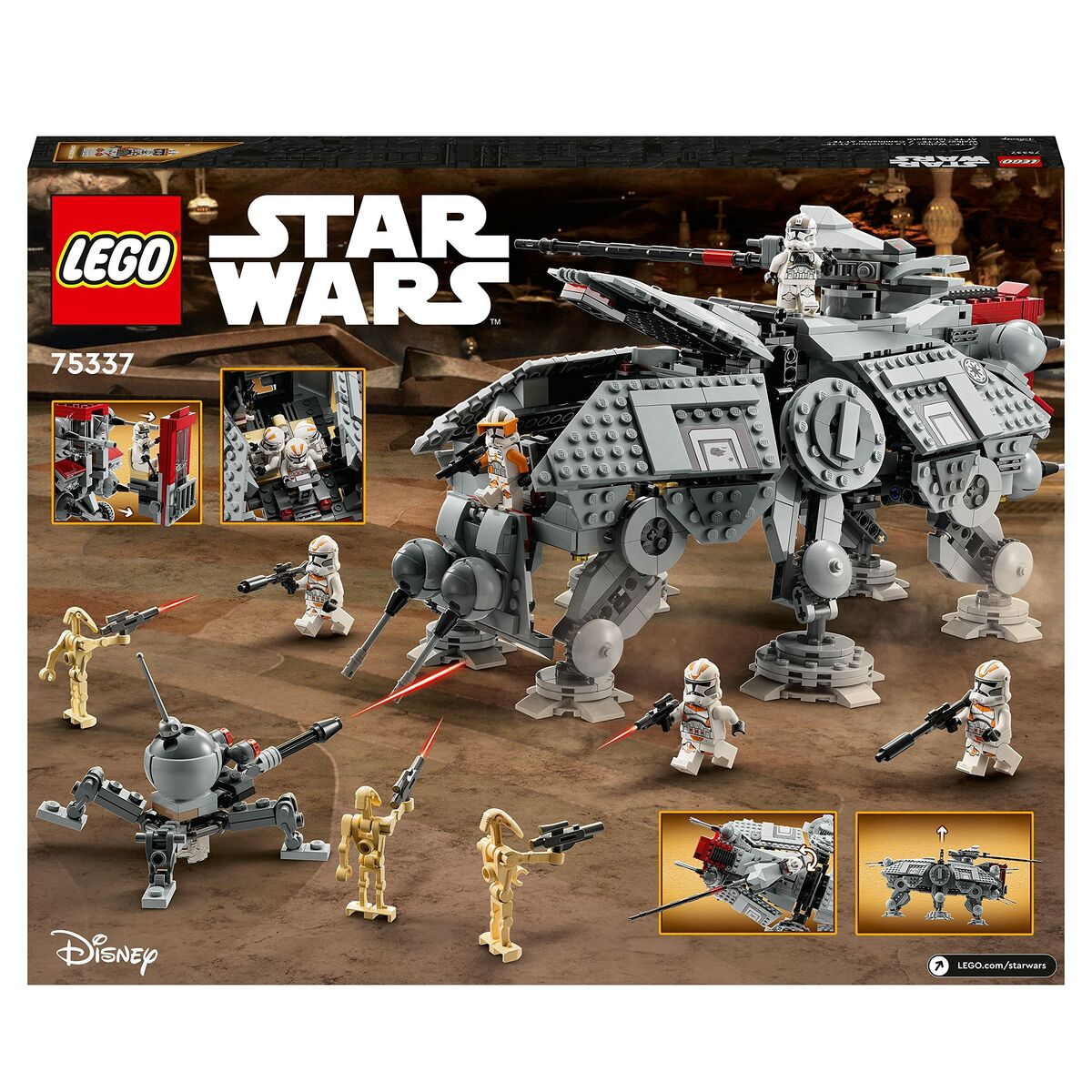 Playset Lego Star Wars 75337 AT-TE Walker 1082 Piese - Jucarii si jocuri, Păpuși și figurine