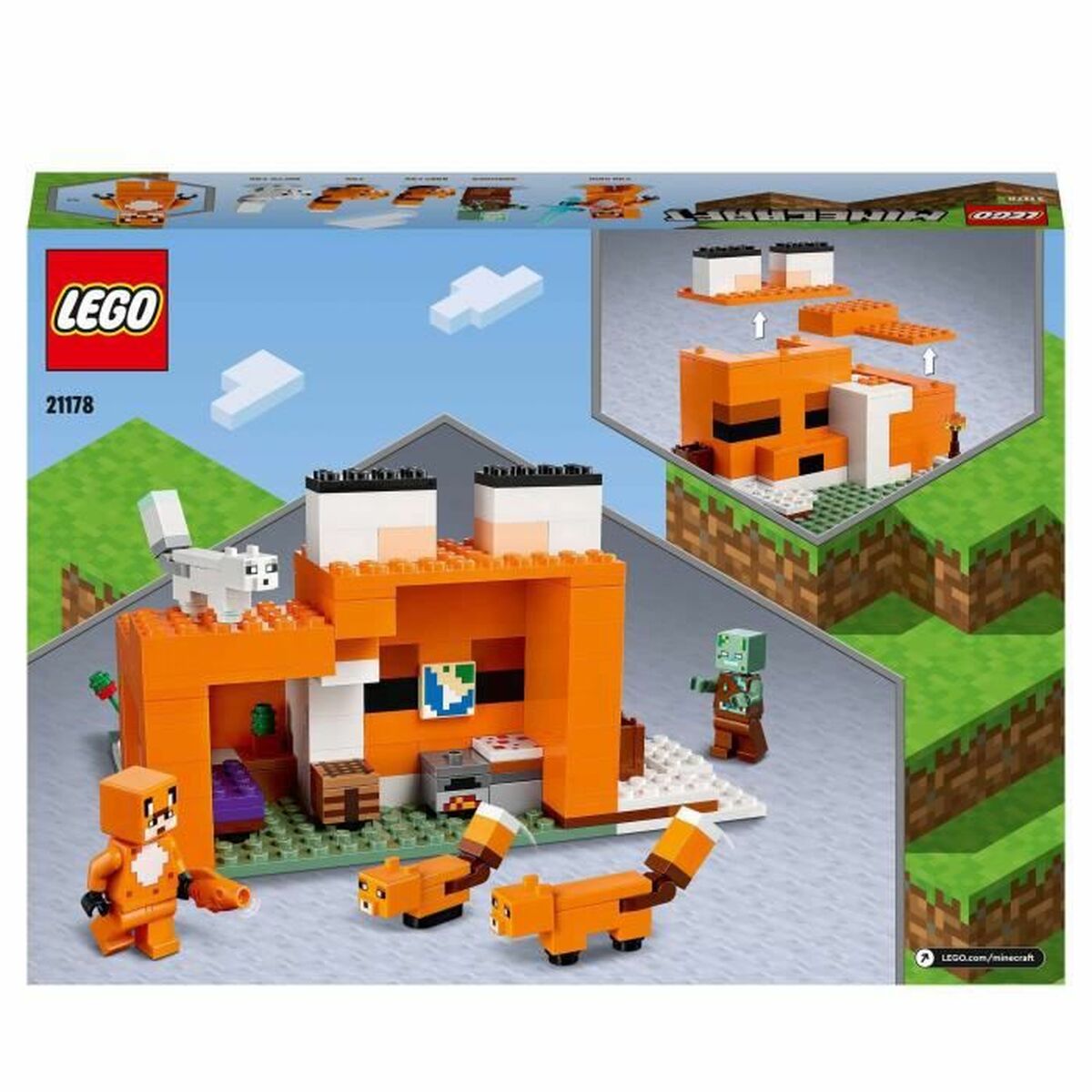 Joc de Construcții cu Plăci Lego Minecraft - Jucarii si jocuri
