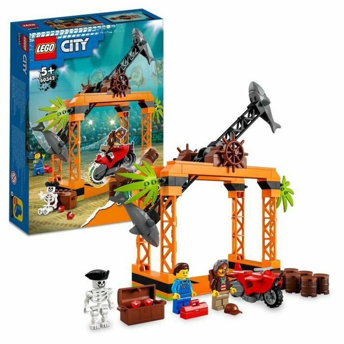 Set de Construcție Lego Desafío de acrobacia: ataque de tiburón Multicolor - Jucarii si jocuri