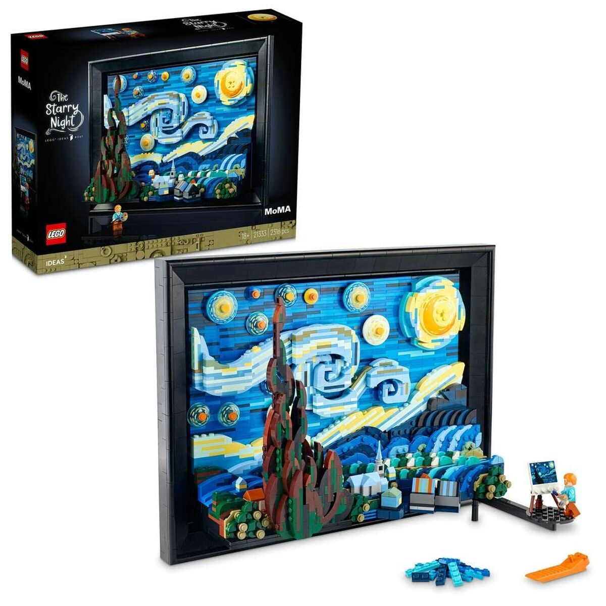 Set de Construcție Lego The Starry Night - Vincent Van Gogh 21333 2316 Piese - Jucarii si jocuri