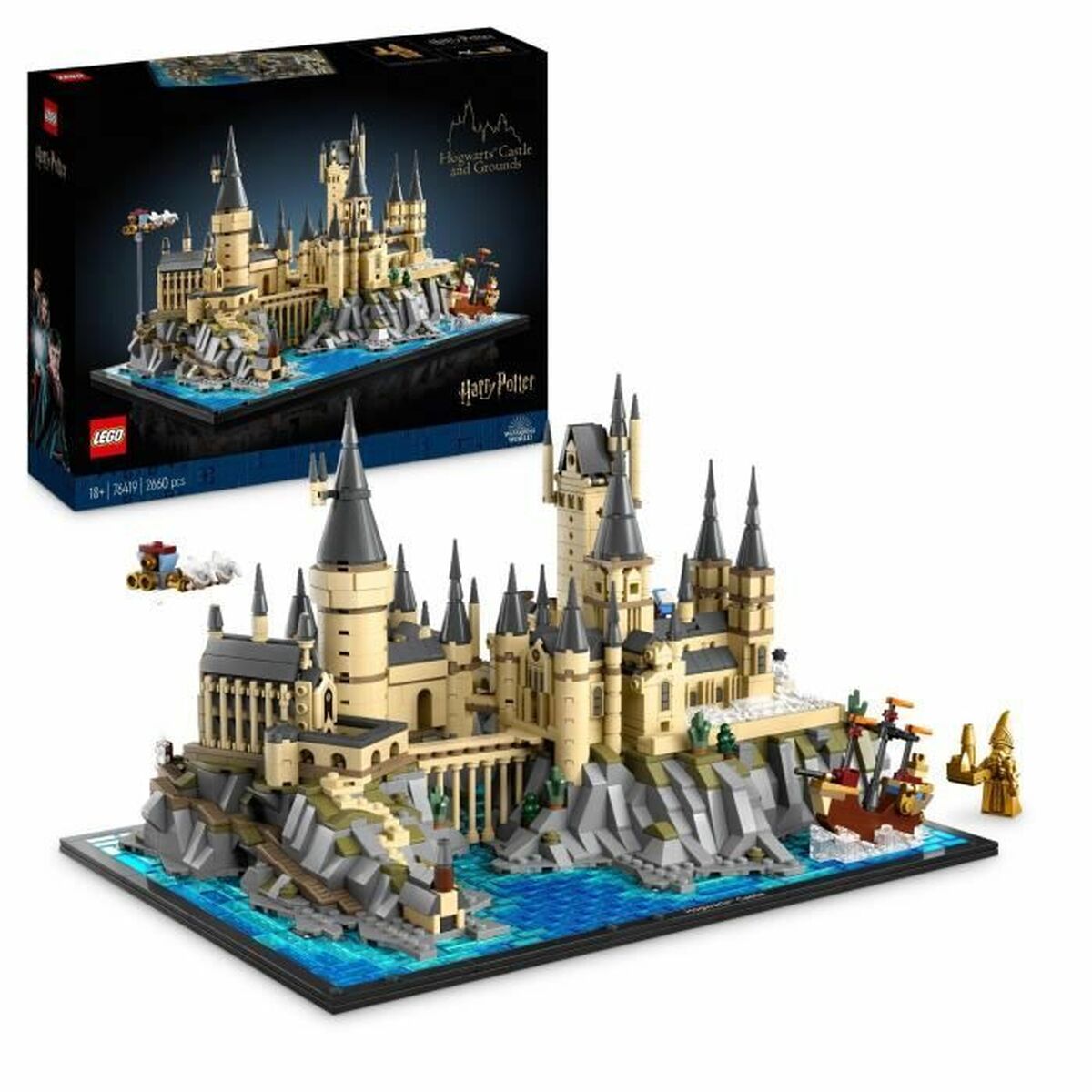 Playset Lego Harry Potter 76419 Hogwarts Castle and Grounds 2660 Piese - Jucarii si jocuri, Păpuși și figurine