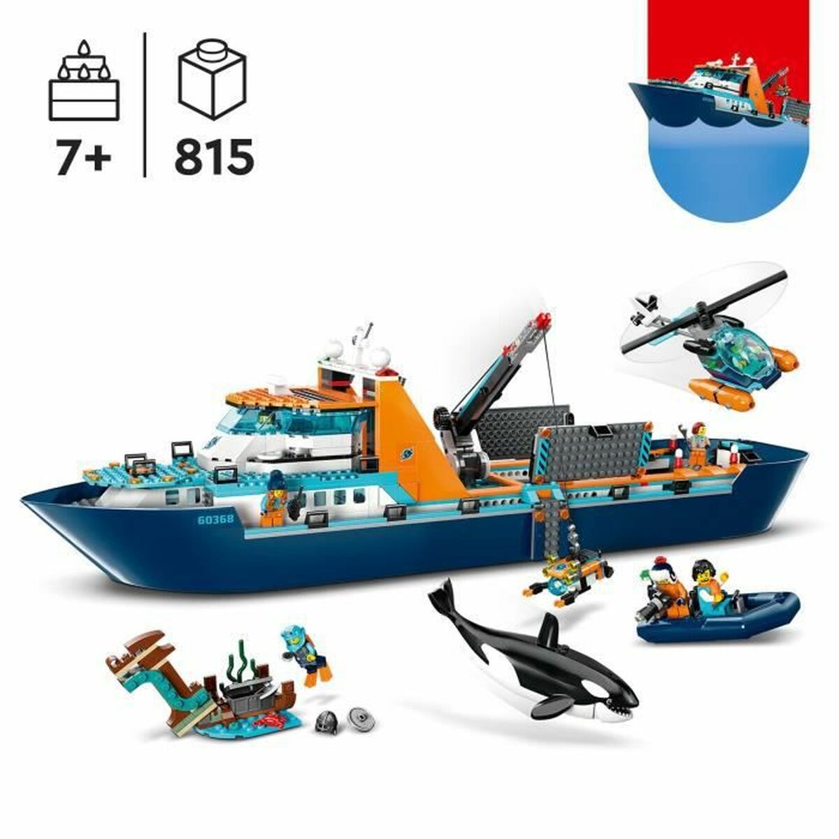 Set de Construcție Lego 60368 The Arctic Exploration Ship Multicolor 815 Piese - Jucarii si jocuri