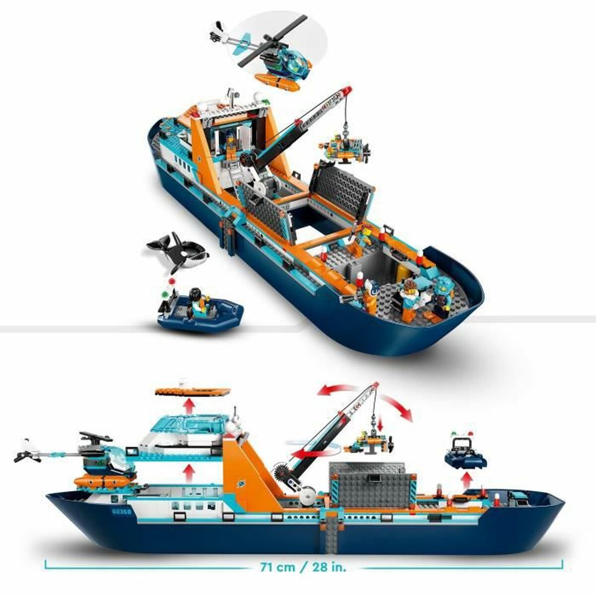 Set de Construcție Lego 60368 The Arctic Exploration Ship Multicolor 815 Piese - Jucarii si jocuri