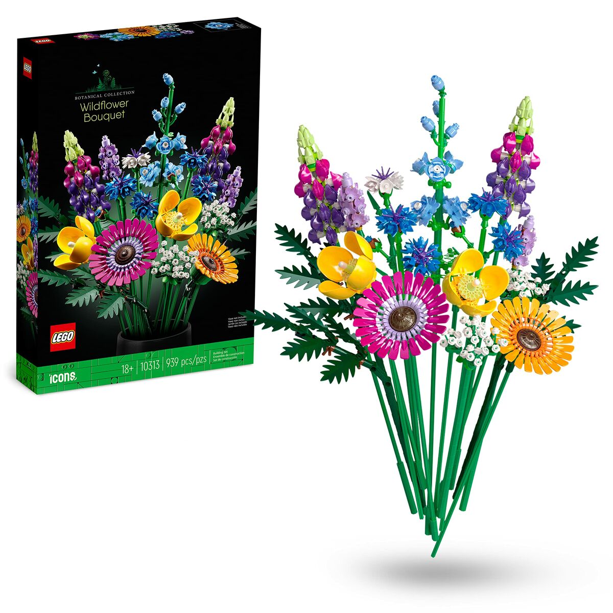 Set de Construcție Lego Icons 10313 Bouquet of wild flowers 939 Piese - Jucarii si jocuri