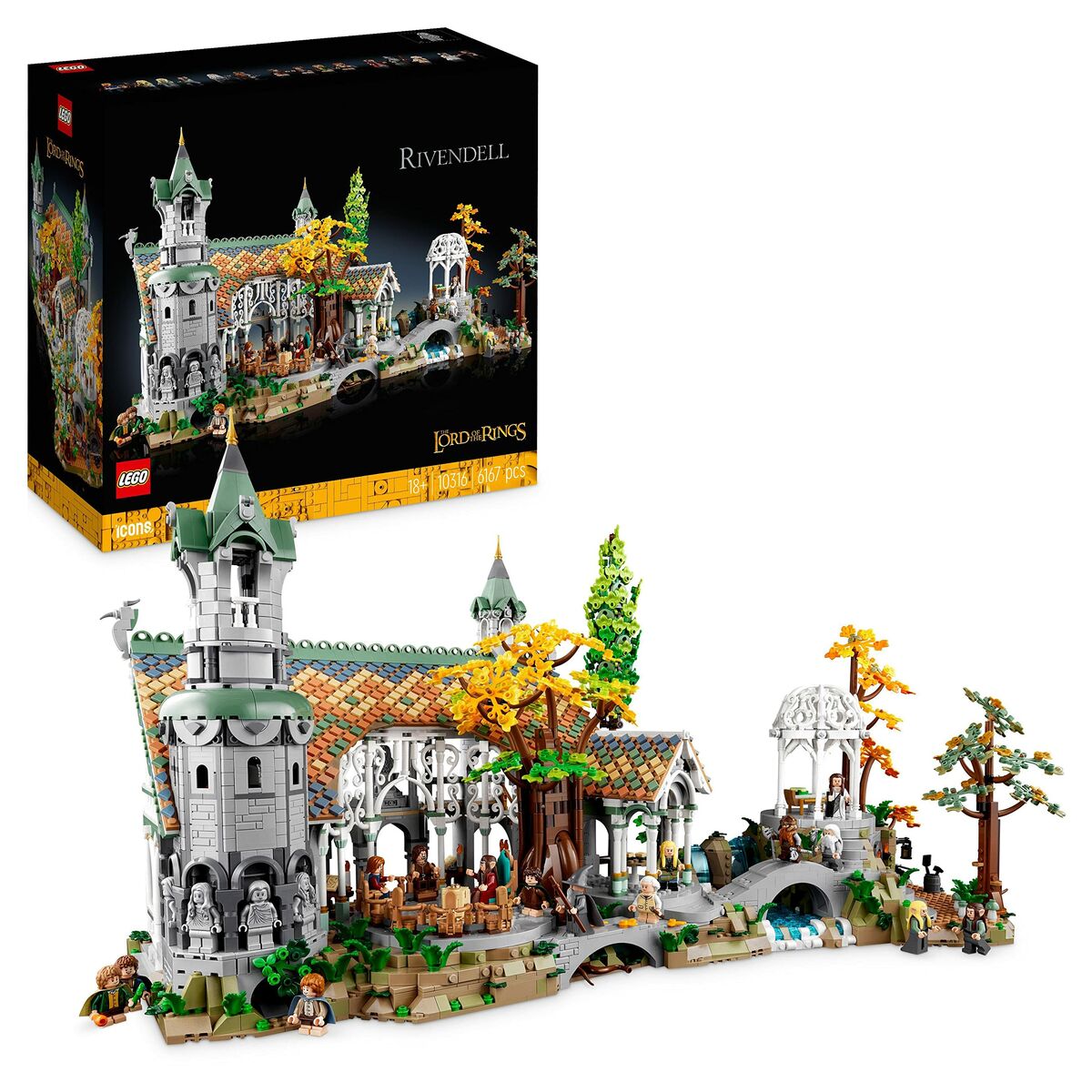 Playset Lego The Lord of the Rings: Rivendell 10316 6167 Piese 72 x 39 x 50 cm - Jucarii si jocuri, Păpuși și figurine