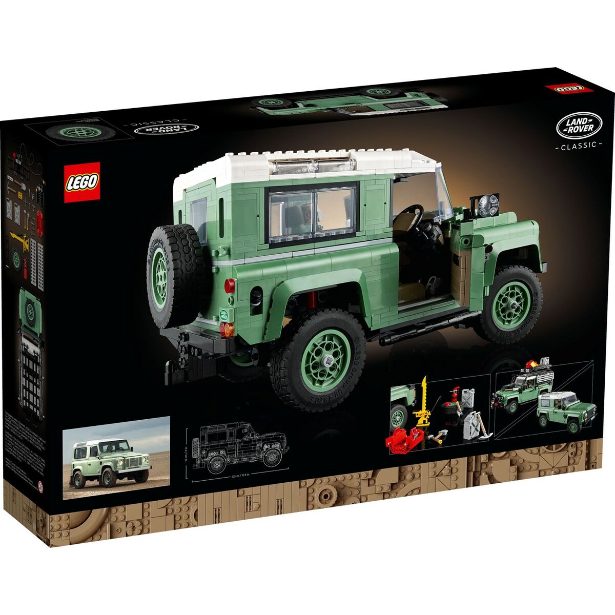 Set de Construcție Lego LAND ROVER CLASSIC DEFENDER 90 Negru 2336 Piese - Jucarii si jocuri