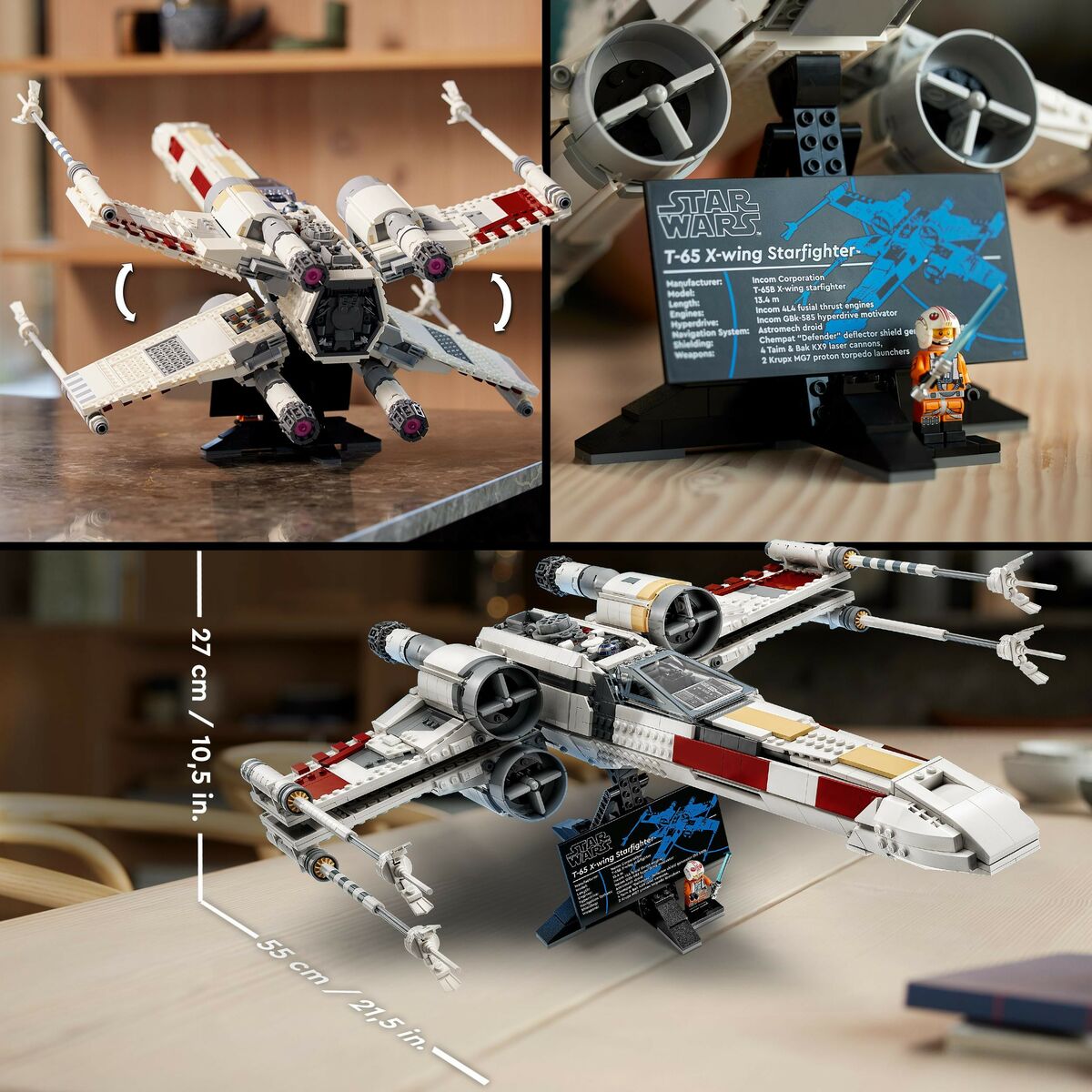 Set de Construcție Lego Star Wars 75355 X-Wing Tie Fighter 1953 Piese - Jucarii si jocuri
