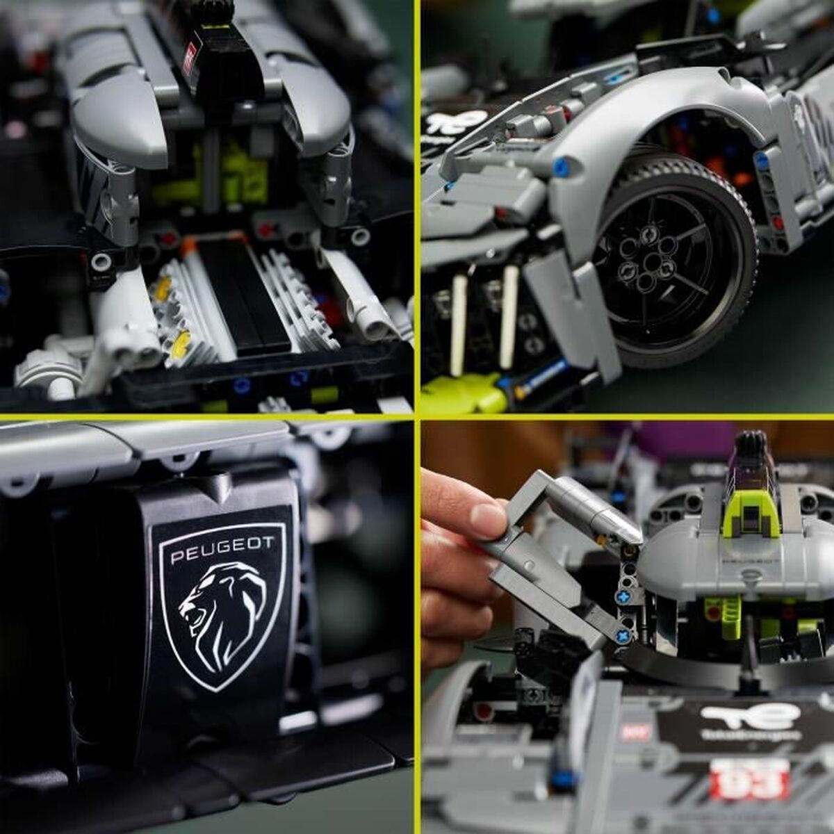 Set de Construcție Lego Technic 42156 Peugeot 9x8 24h Le Mans Hybrid Hypercar - Jucarii si jocuri