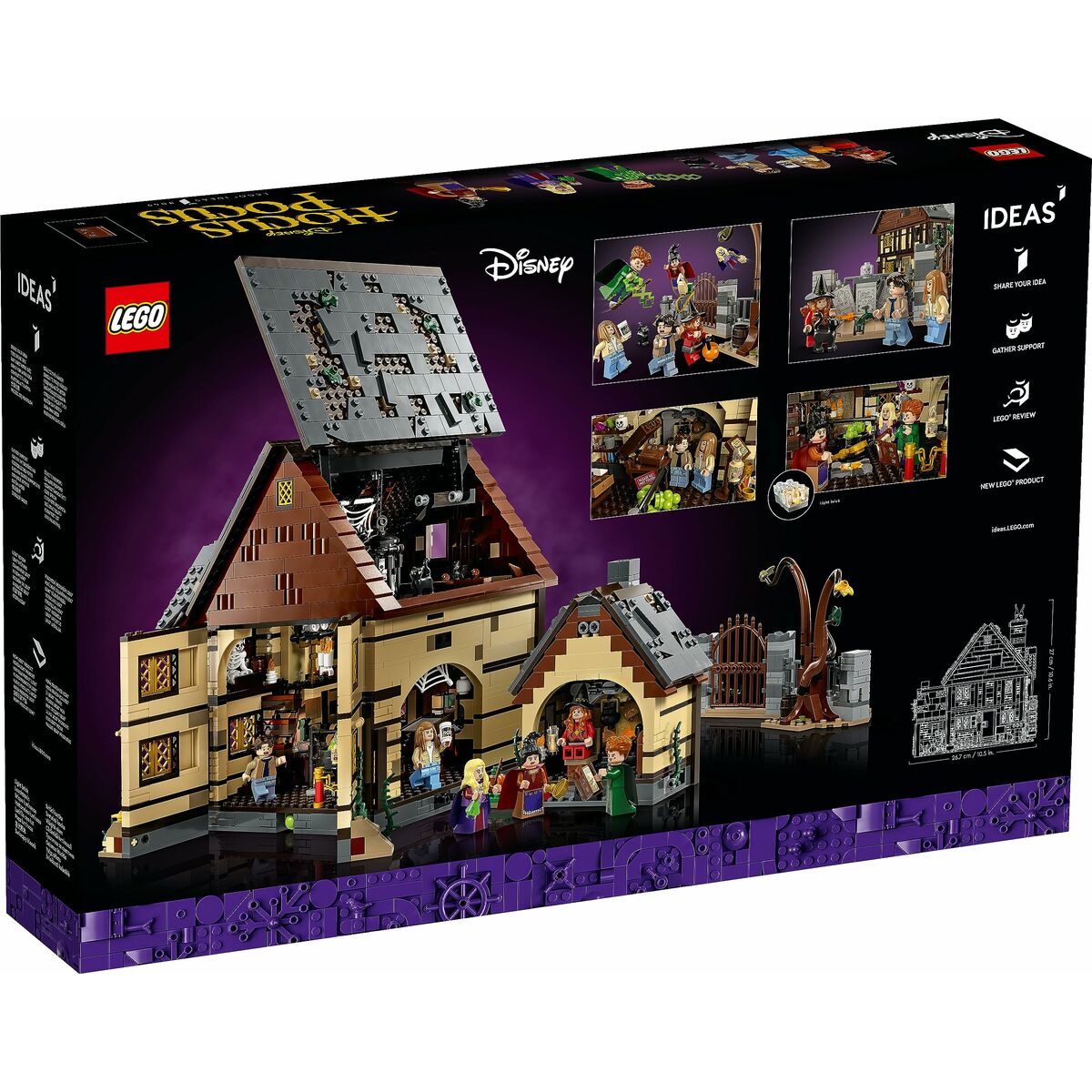 Set de Construcție Lego Disney Hocus Pocus - Sanderson Sisters' Cottage 21341 2316 Piese - Jucarii si jocuri