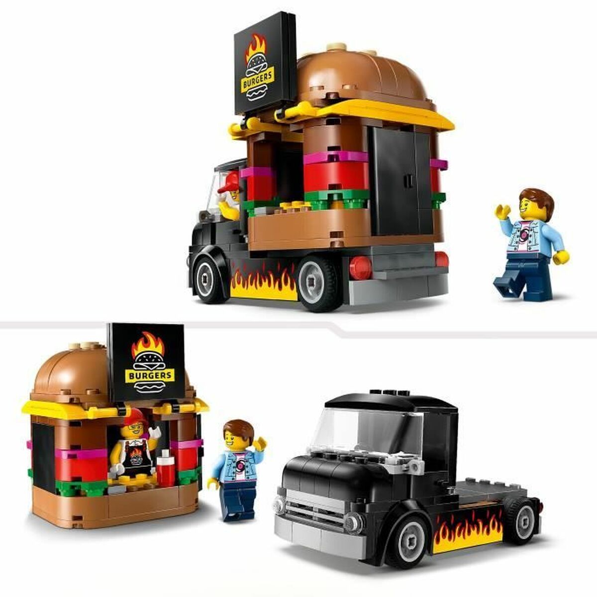 Set de Construcție Lego 60404 Hamburger truck Multicolor - Jucarii si jocuri