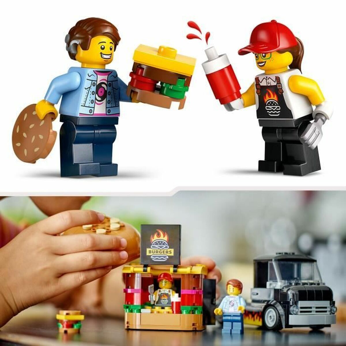 Set de Construcție Lego 60404 Hamburger truck Multicolor - Jucarii si jocuri