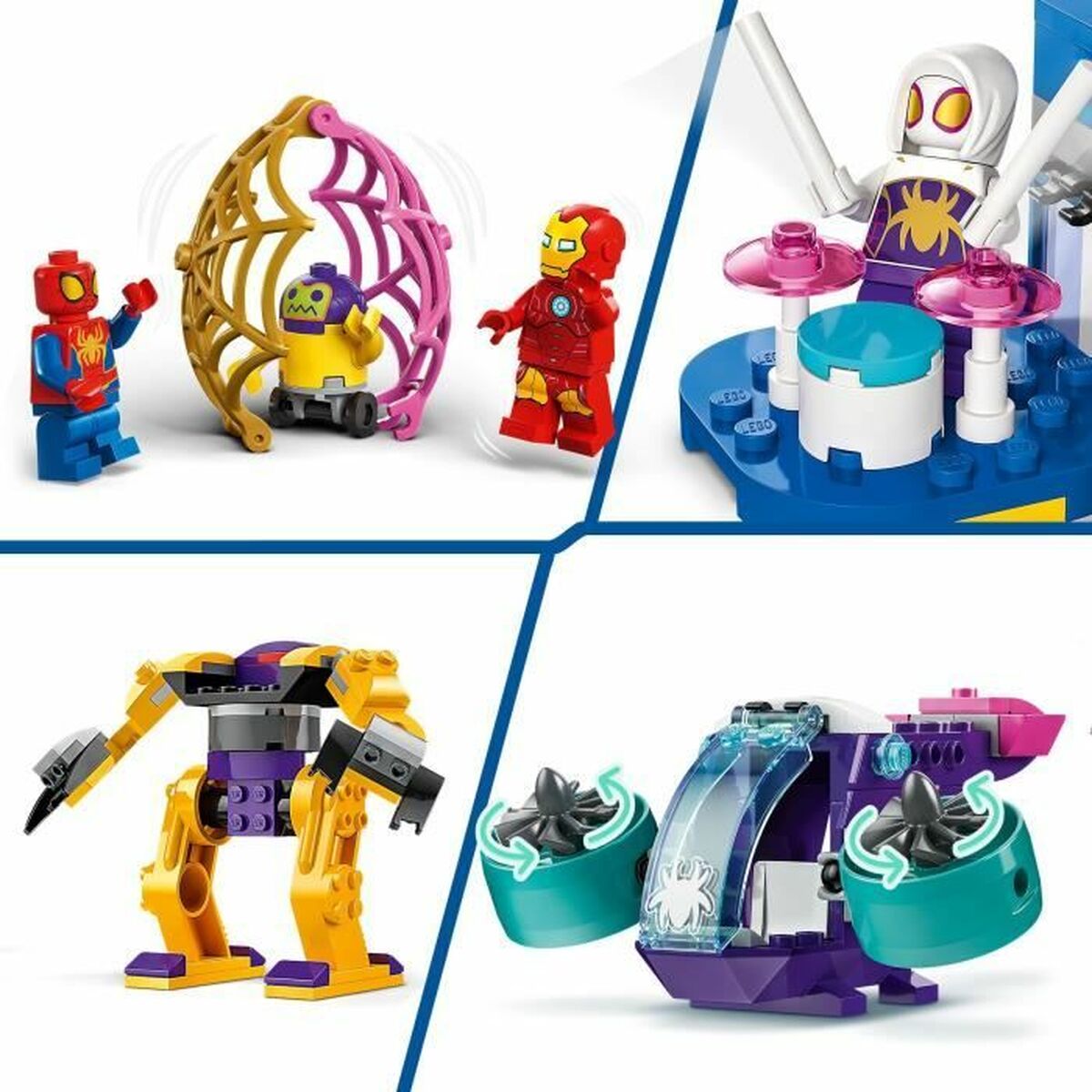Set de Construcție Lego Marvel Spidey and His Amazing Friends 10794 Team S Multicolor - Jucarii si jocuri