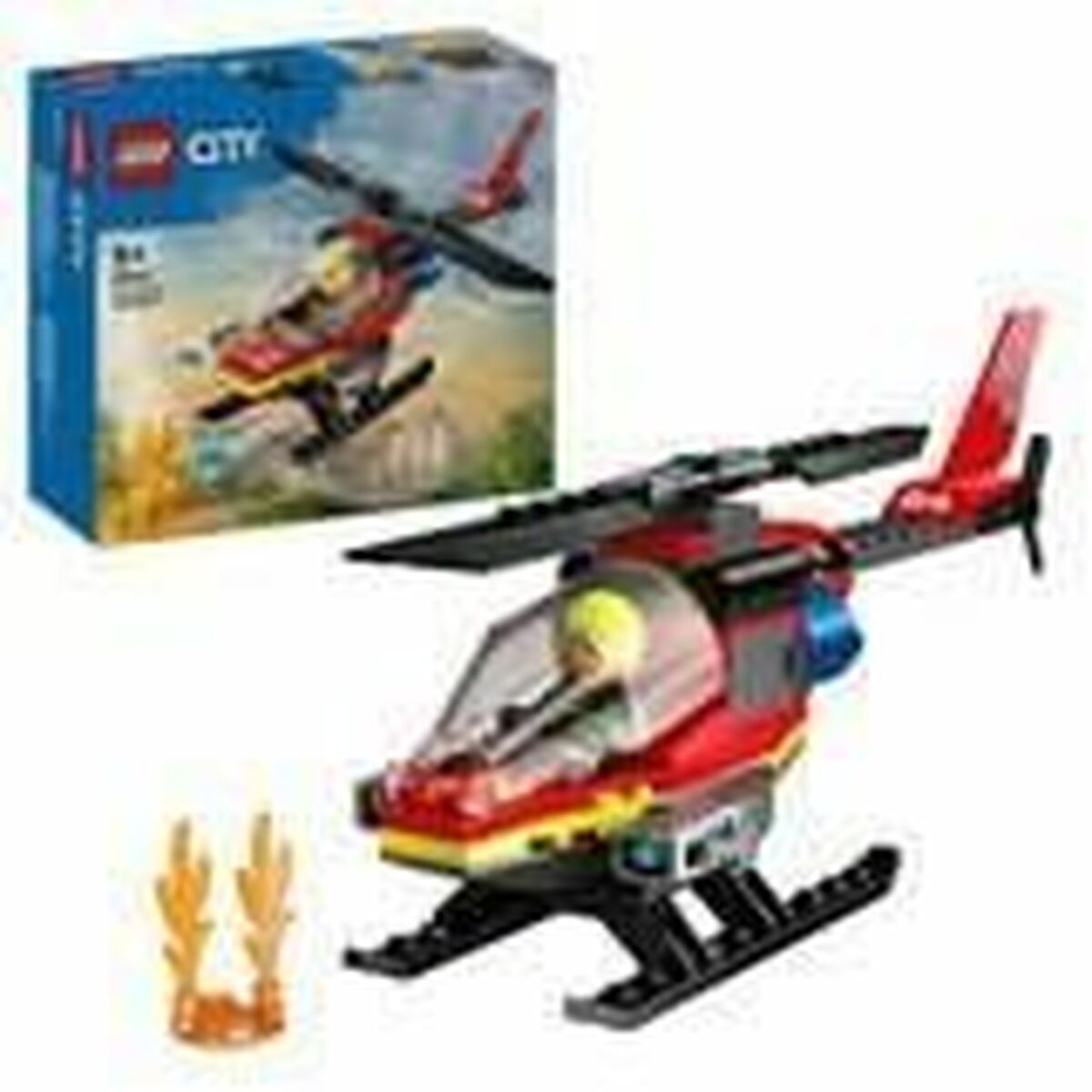 Set de Construcție Lego 60411 Fire Rescue Helicopter Multicolor - Jucarii si jocuri