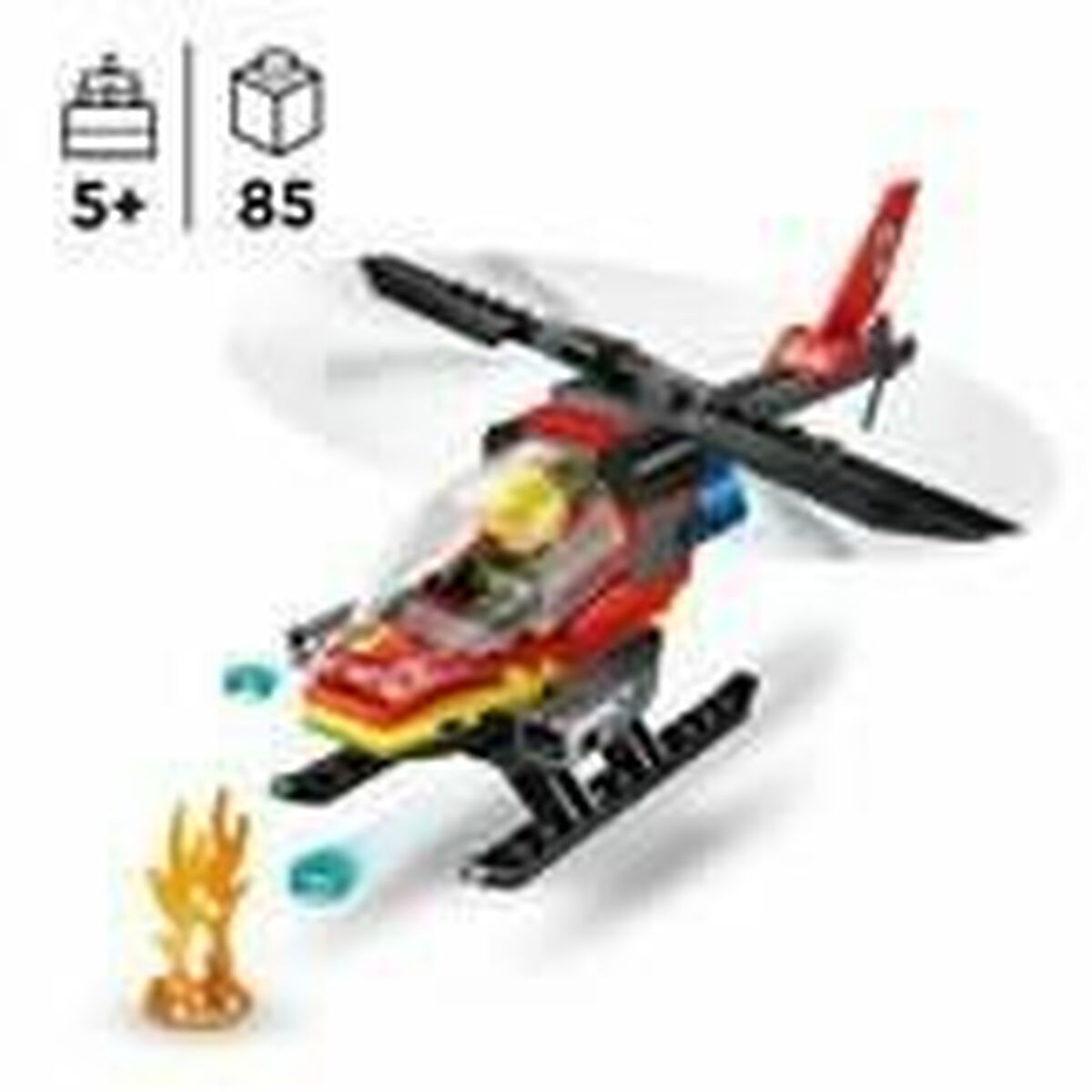 Set de Construcție Lego 60411 Fire Rescue Helicopter Multicolor - Jucarii si jocuri