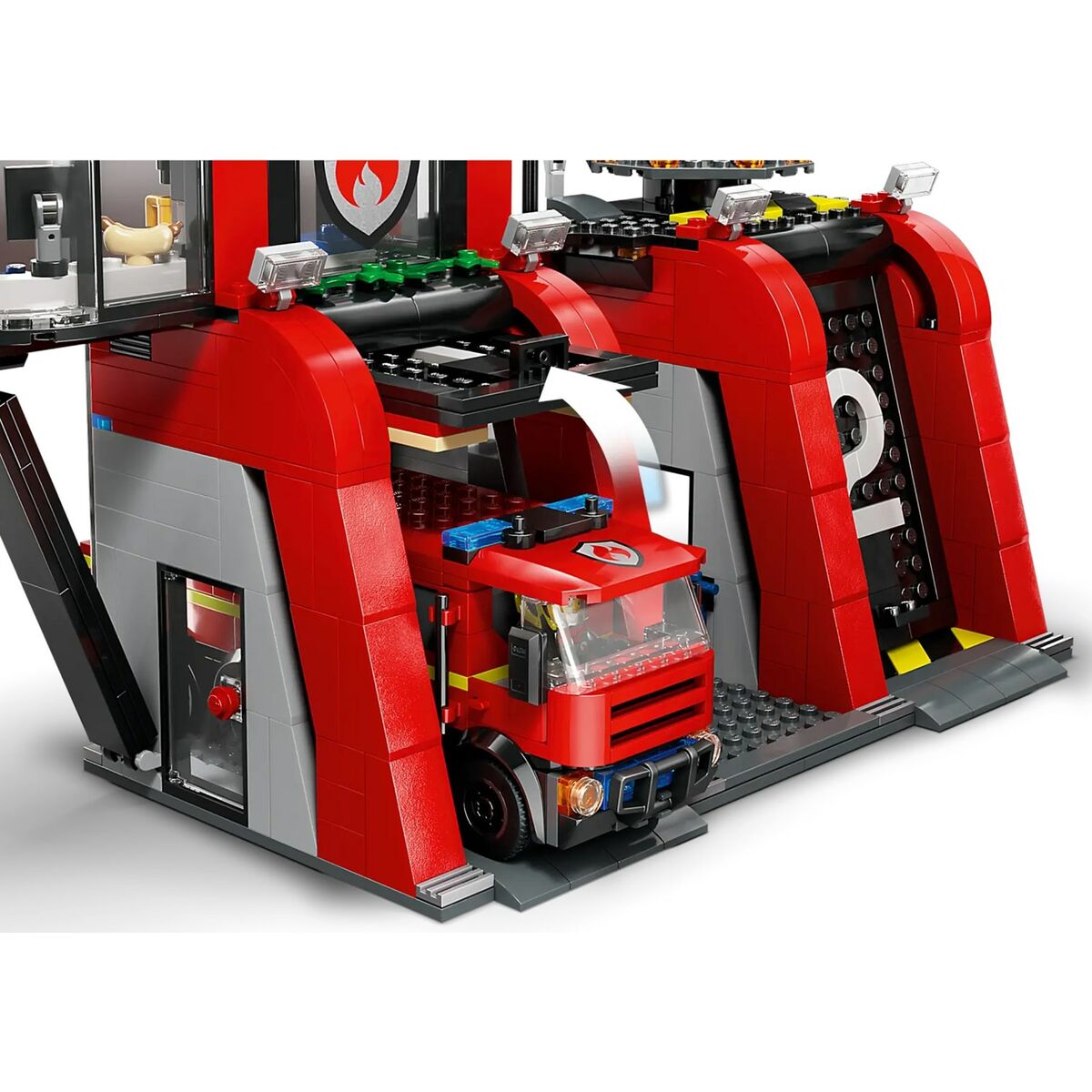 Playset Lego 60414 Fire station with Fire engine - Jucarii si jocuri, Păpuși și figurine