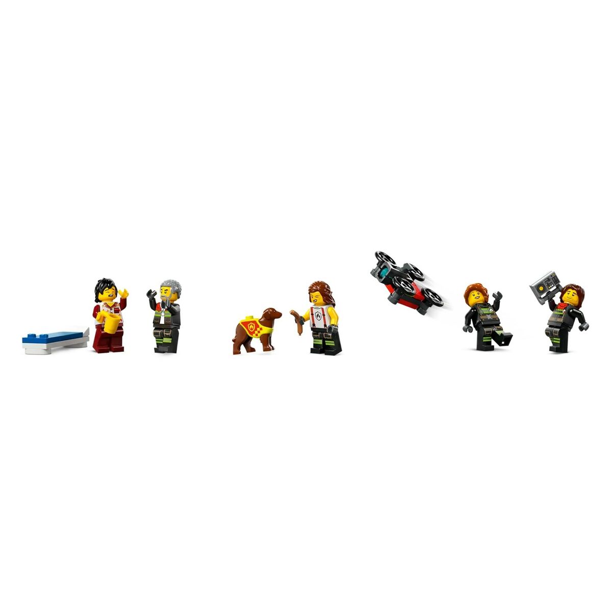 Playset Lego 60414 Fire station with Fire engine - Jucarii si jocuri, Păpuși și figurine