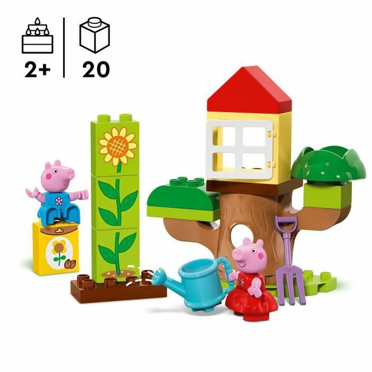 Set de Construcție Lego Peppa Pig's Garden and Treehouse Multicolor - Jucarii si jocuri