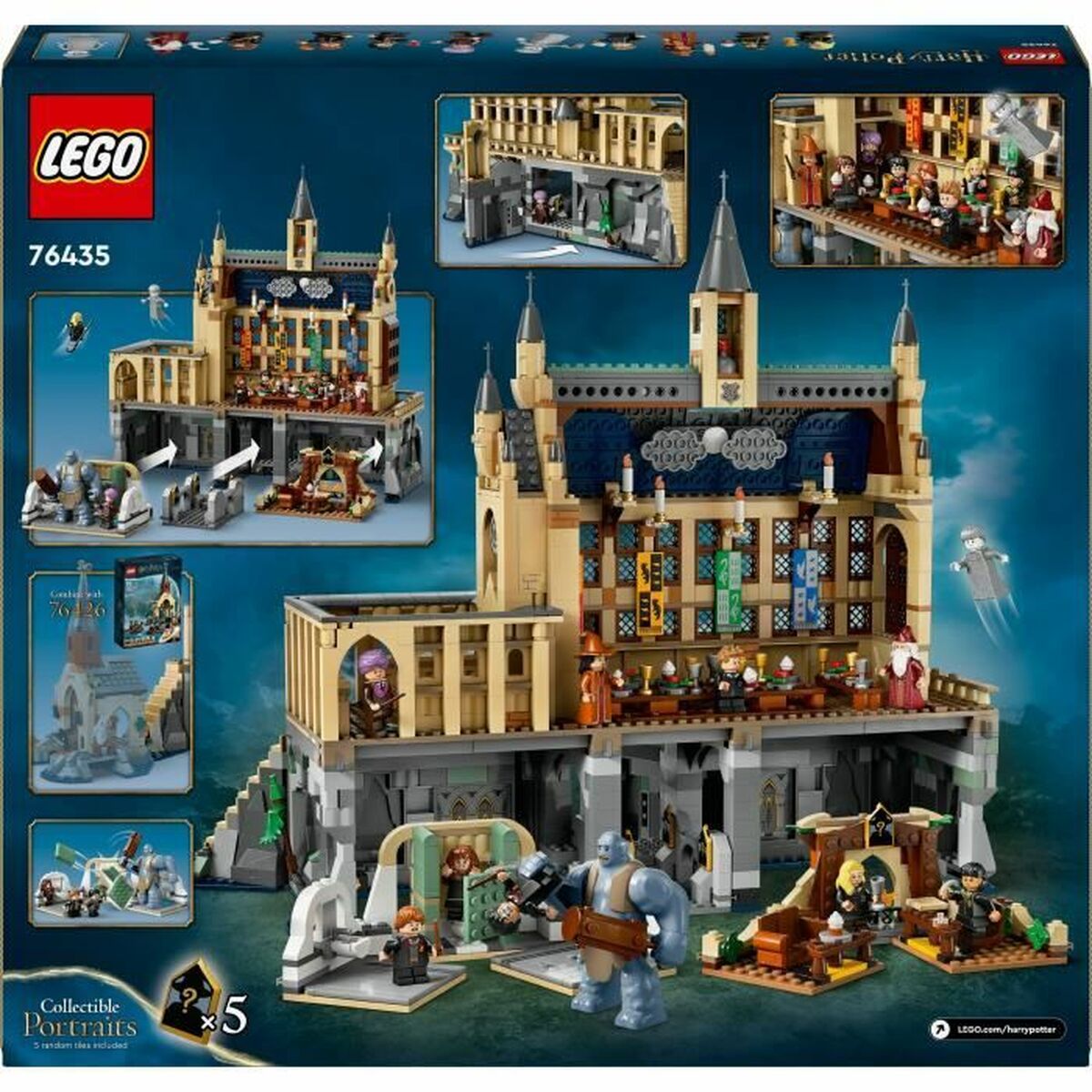 Set de Construcție Lego 76435 Hogwarts Castle: Great Hall Multicolor 1732 Piese - Jucarii si jocuri