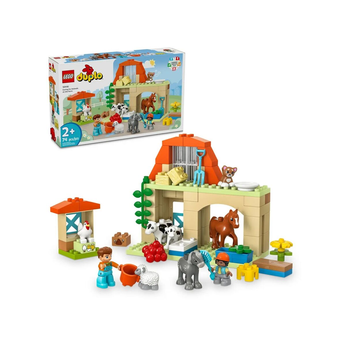 Playset Lego 10416 Caring for Animals at ther farm 74 Piese - Jucarii si jocuri, Păpuși și figurine