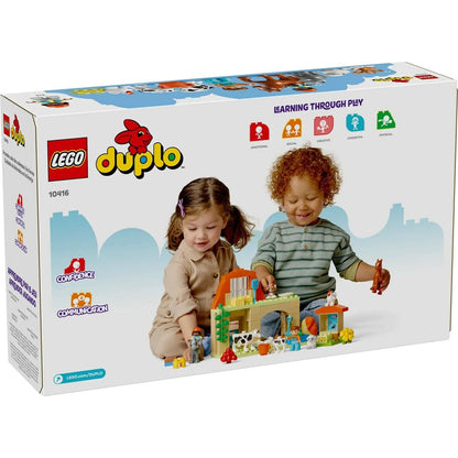 Playset Lego 10416 Caring for Animals at ther farm 74 Piese - Jucarii si jocuri, Păpuși și figurine