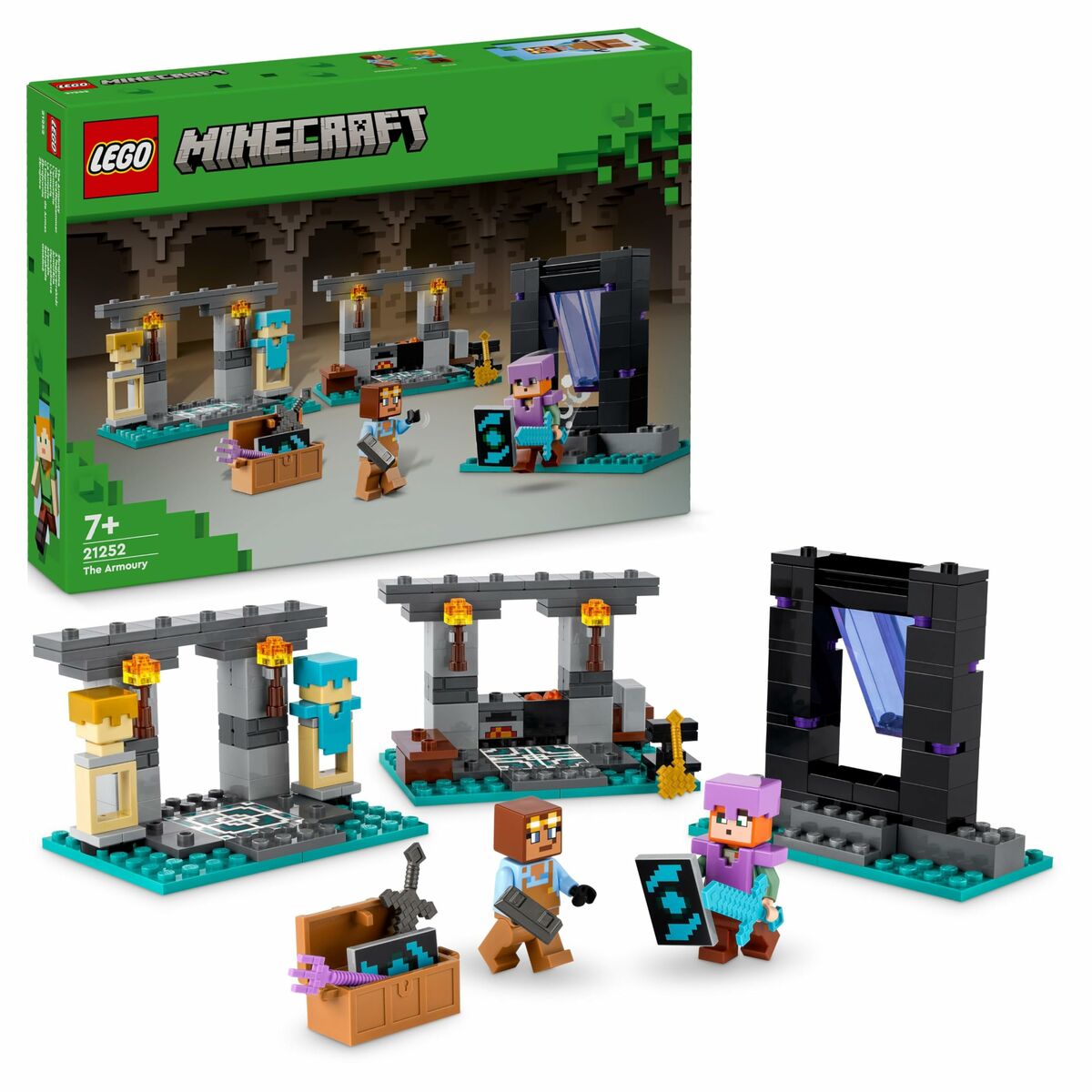 Playset Lego Minecraft: The Armoury - Jucarii si jocuri, Păpuși și figurine