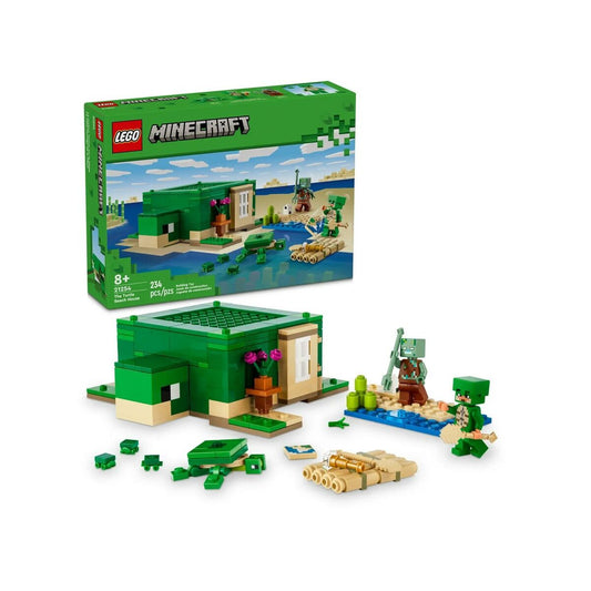 Playset Lego 21254 Minecraft Turtle Beach House - Jucarii si jocuri, Păpuși și figurine