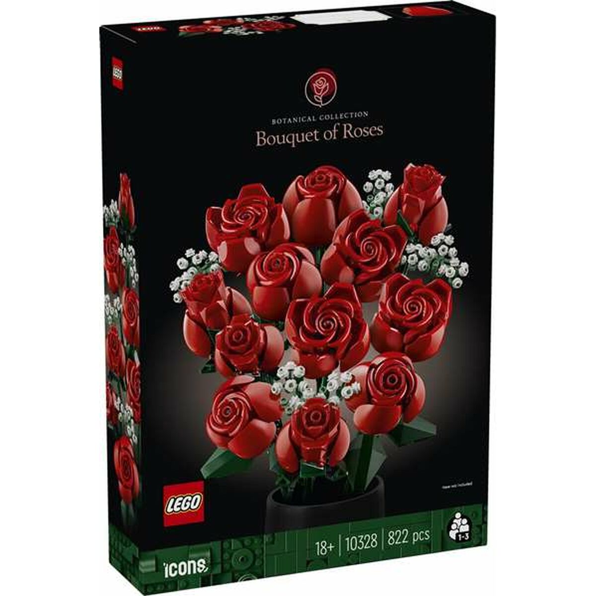 Set de Construcție Lego Botanical Collection Bouquet of Roses Multicolor 822 Piese - Jucarii si jocuri