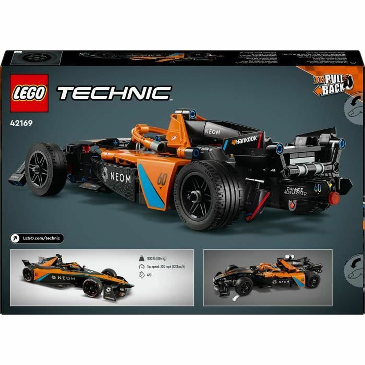 Set de Construcție Lego Technic 42169 NEOM McLaren Formula E Race Car Multicolor - Jucarii si jocuri