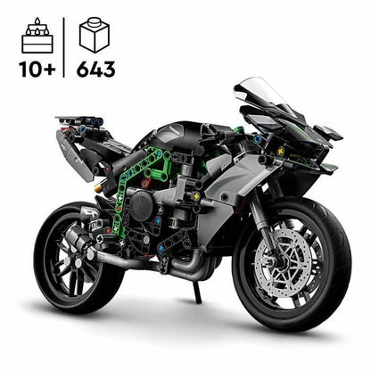Set de Construcție Lego Technic 42170 Kawasaki Ninja H2R Negru 643 Piese - Jucarii si jocuri