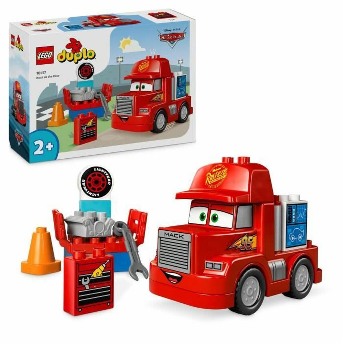 Set de Construcție Lego DUPLO 10417 Disney and Pixar Cars Mack Race Multicolor - Jucarii si jocuri