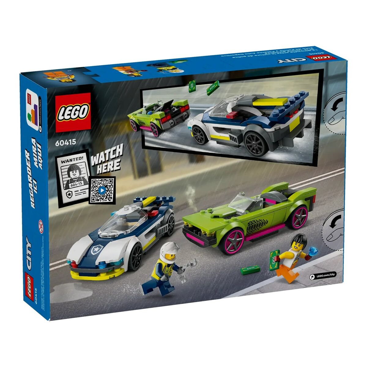Set de Construcție Lego 60415 Police Car and Muscle Car Chase Multicolor 213 piezas - Jucarii si jocuri