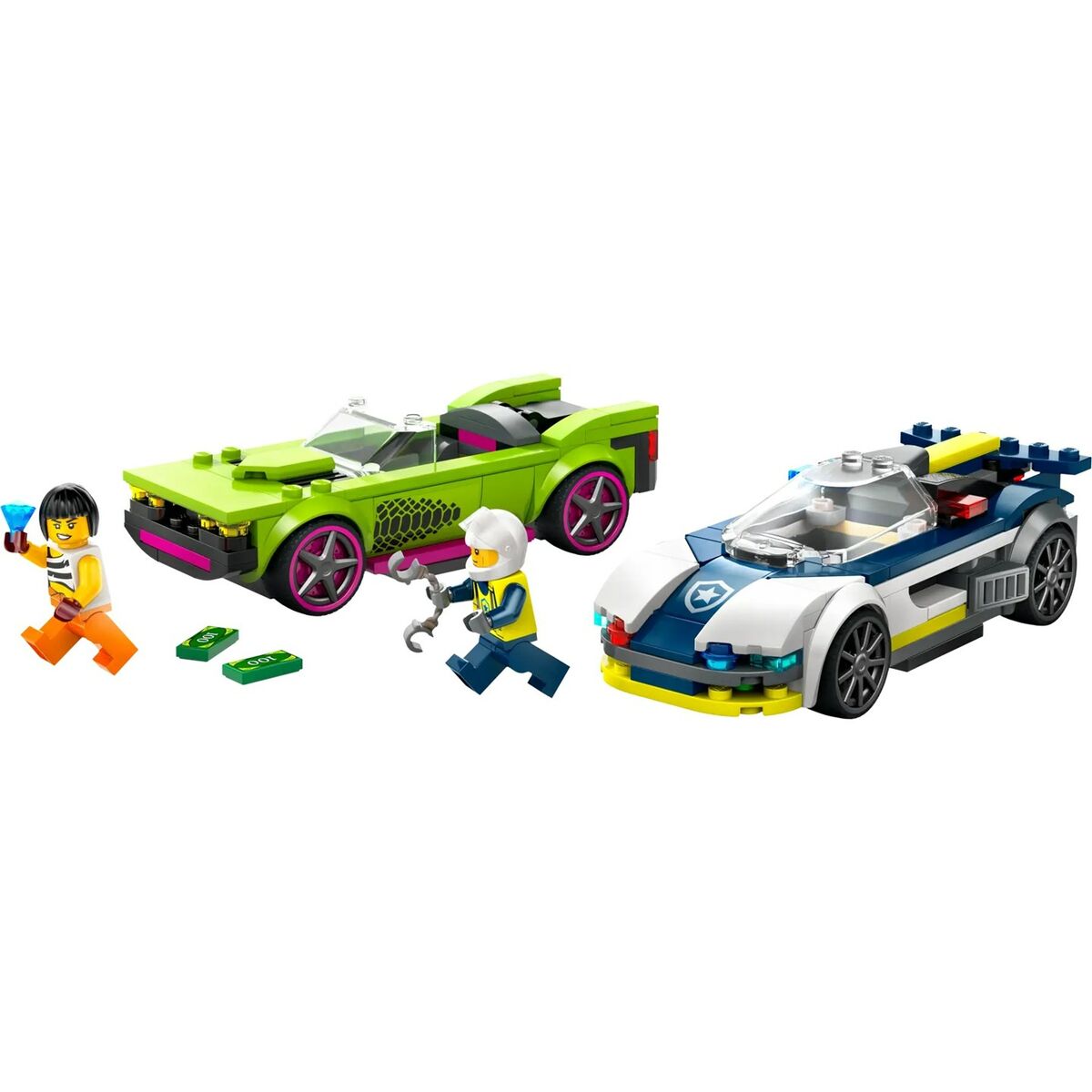Set de Construcție Lego 60415 Police Car and Muscle Car Chase Multicolor 213 piezas - Jucarii si jocuri